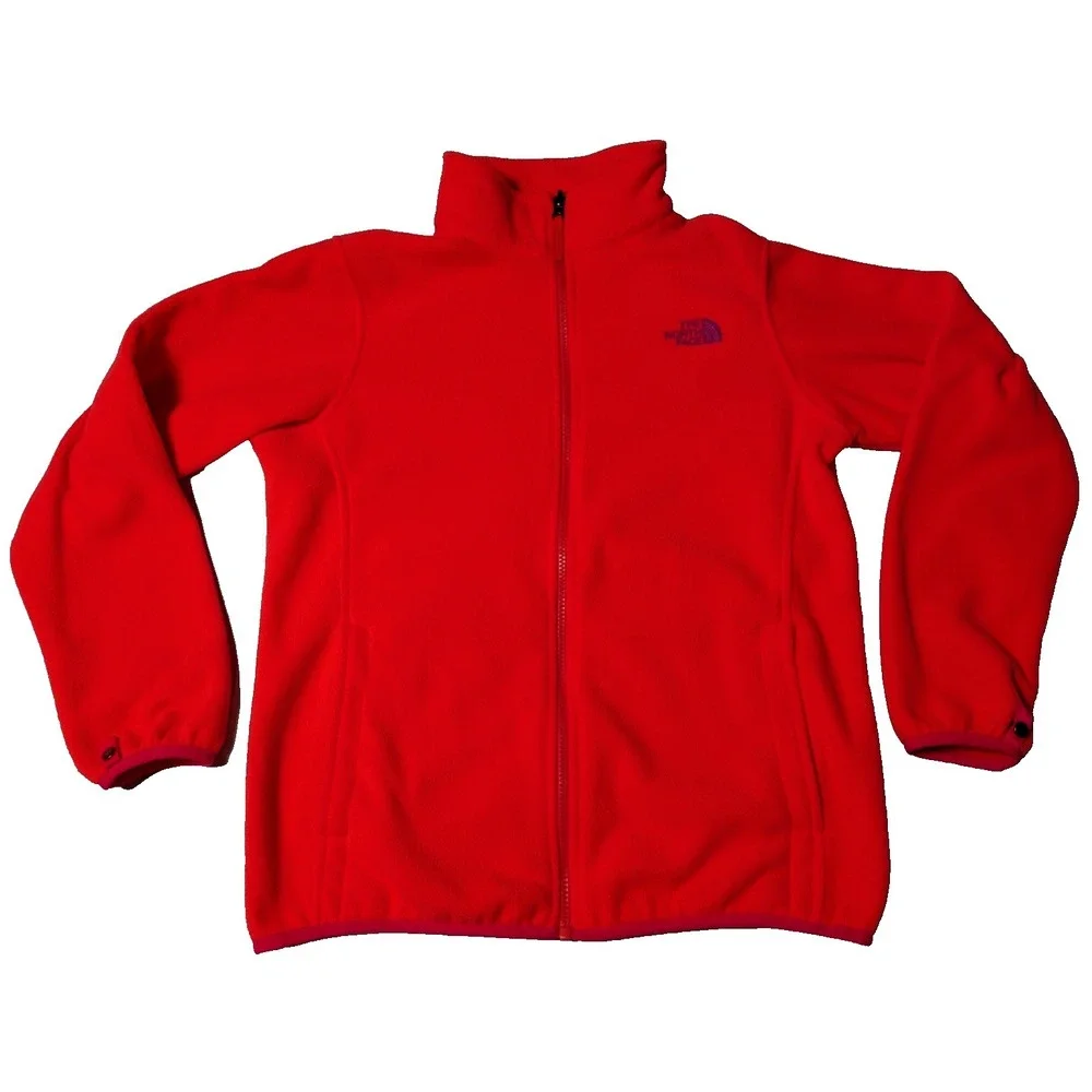 THE NORTH FACE HYVENT 3-in-1 Girls XL (18) Purple Orange‎ Full Zip Hooded Jacket